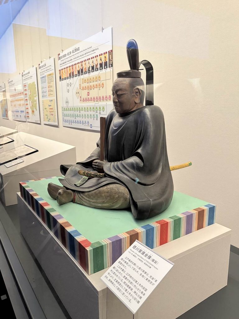 江戸東京博物館に展示されている徳川家康坐像(複製)