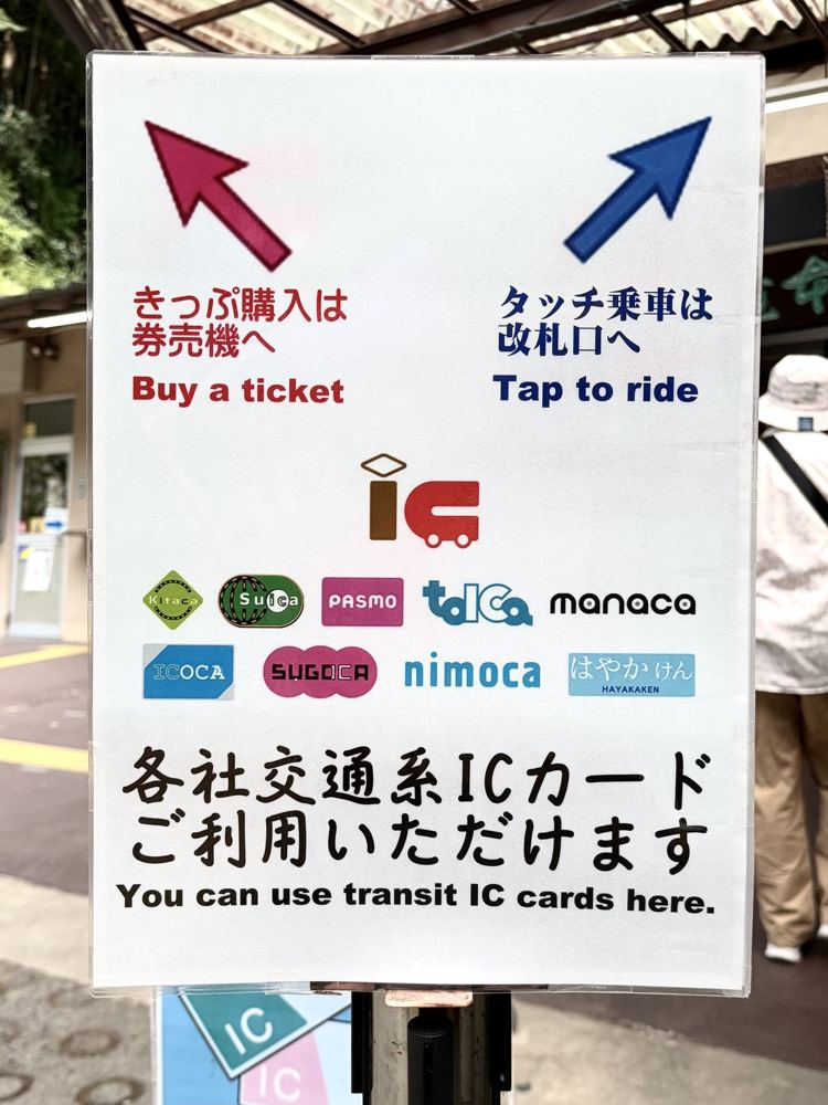 交通系ICカードの案内
